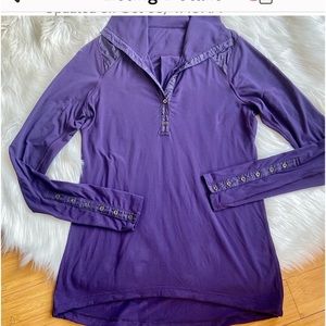 Lululemon Pedal Power Long Sleeve Top Dense Purple